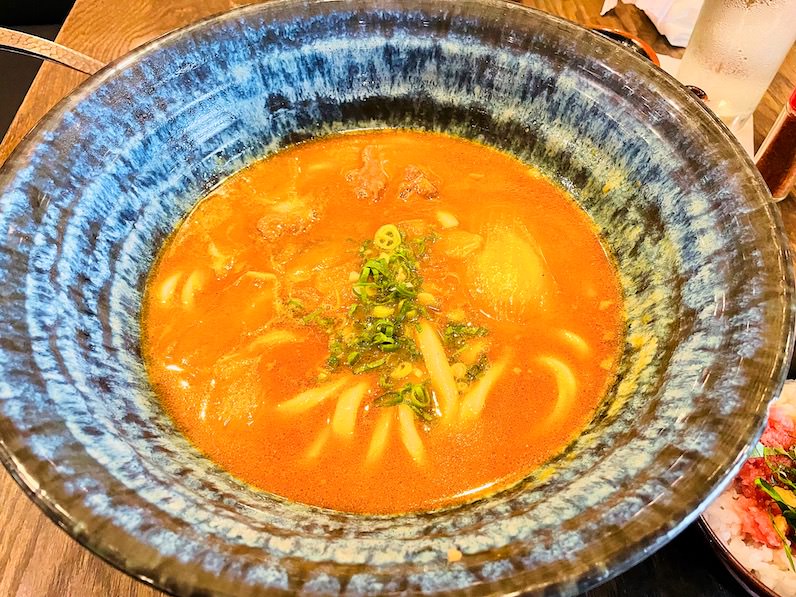 ハワイのつるとんたんのカレーうどん