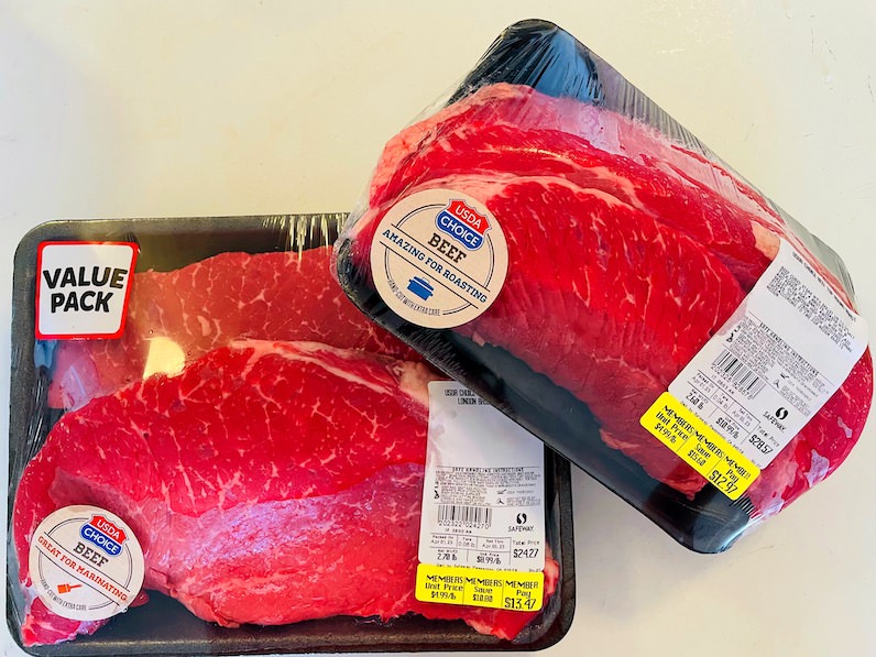 セーフウェイのセールの肉