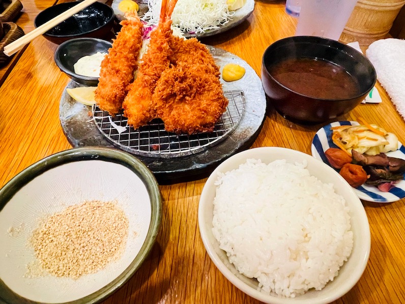 とんかつ玉藤のエビ＆ヒレかつ