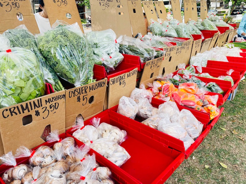 アロハマーケットの野菜売り場