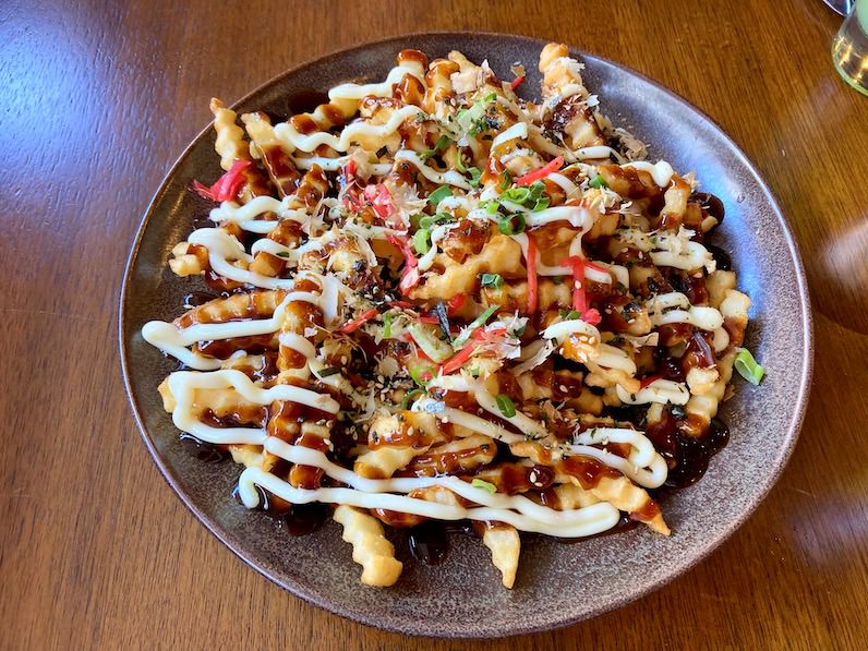 レッドフィッシュ・ポケバーのお好み焼きフライ