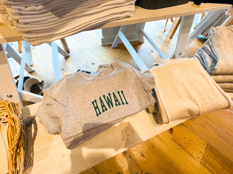 アラモアナの「ブランディーメルビル」のハワイ限定Tシャツ”ハワイ”