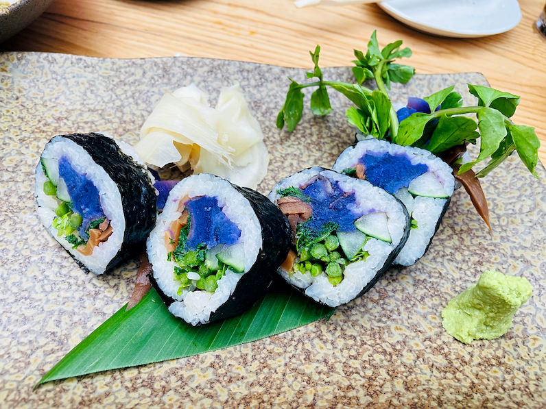 ジグのローカル野菜の巻き寿司